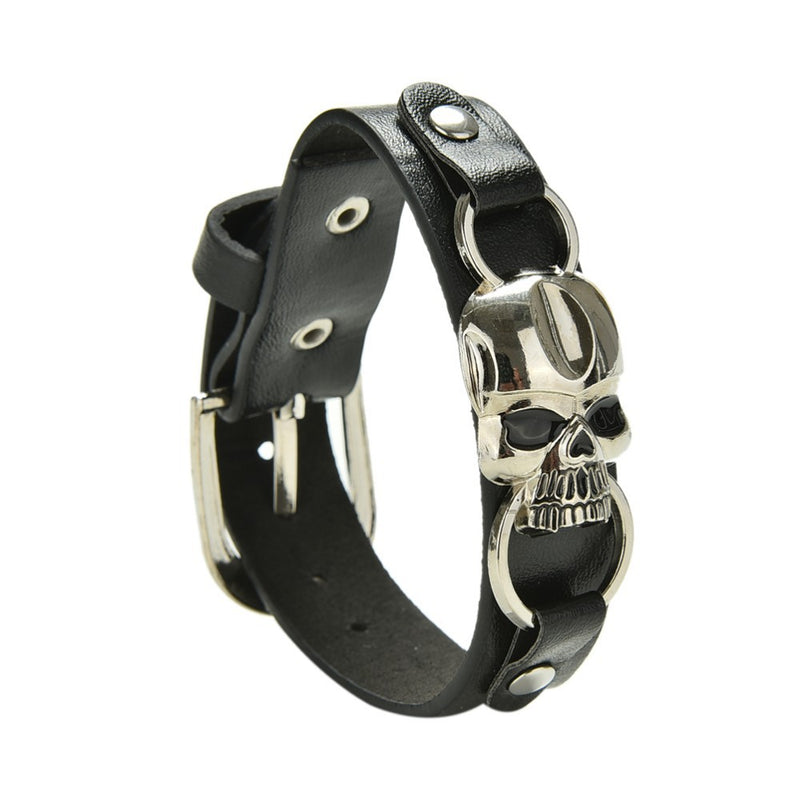 Alloy Skull Jewelry Personality Punk Braided Bracelet Men And Women Bracelets