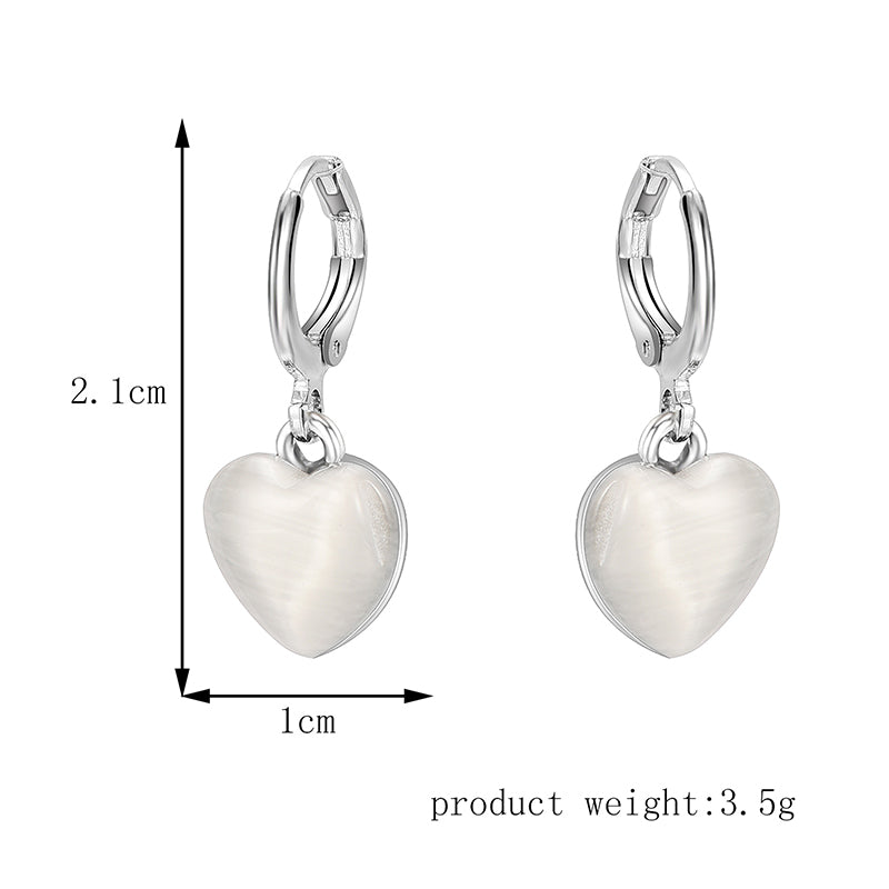 Three-dimensional Love Circle Earrings Minimalist