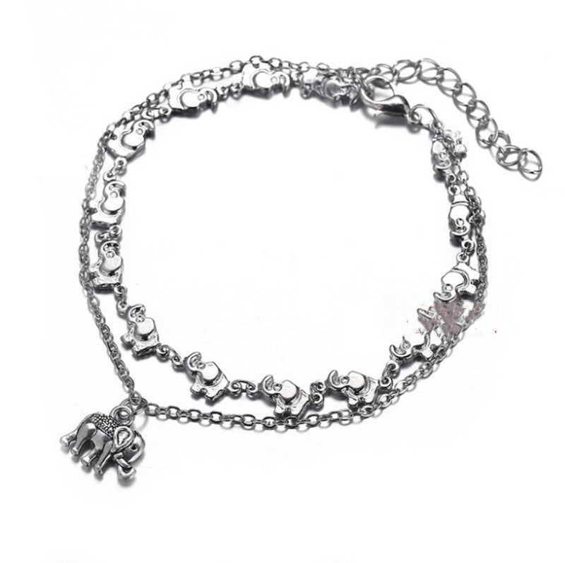 Vintage elephant anklet