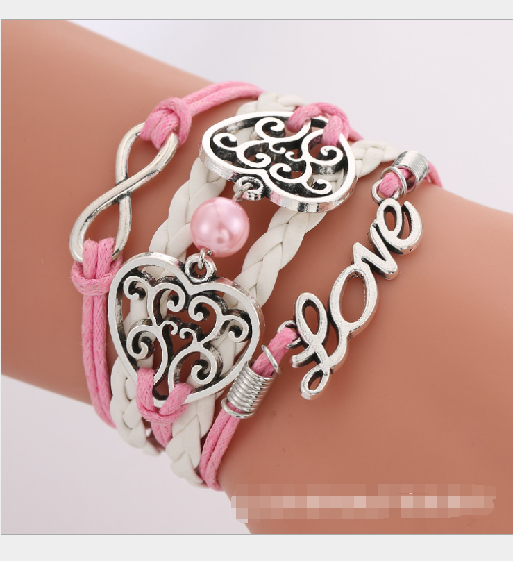 European and American big-name multi-layer woven bracelet bracelet rope
