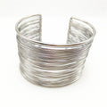 Metal wire smooth aperture cutout bracelet