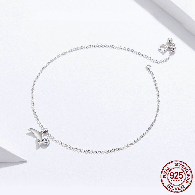 Women's Fashion Simple Sterling Silver Anklet