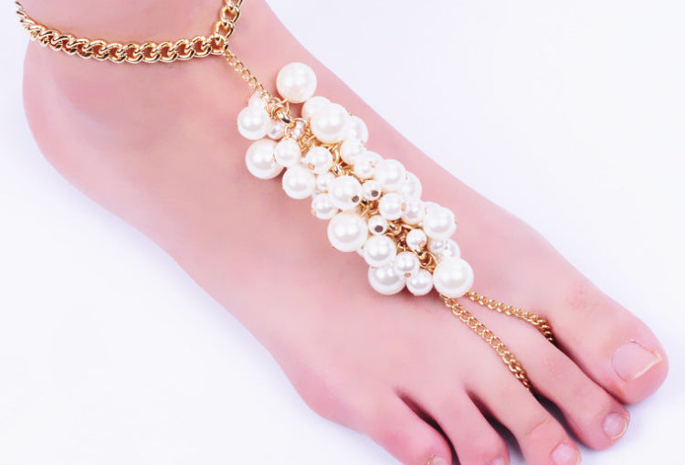 Multi-Pearl Ankle Chain