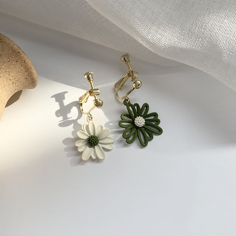 Korean temperament simple female forest earrings