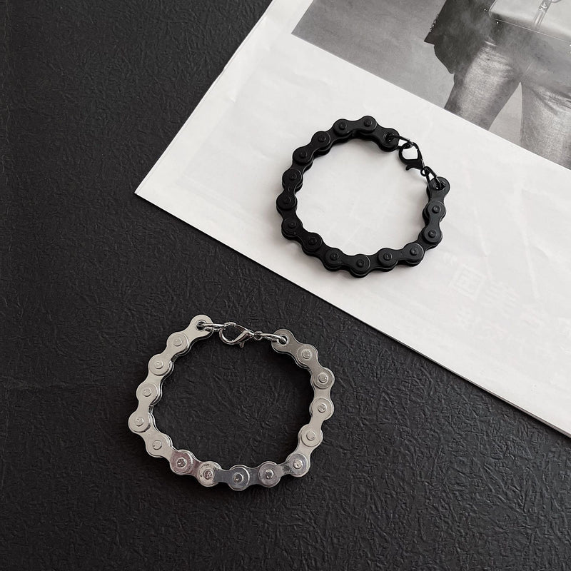 Tide Brand Thickness Bicycle Chain Bracelet Men And Women Personality