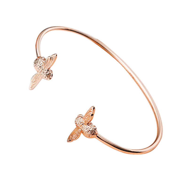 Rose gold bee bracelet