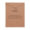 New hot star paper card necklace series Multi-set diamond pendant clavicle chain Women's personalized jewelry wholesale