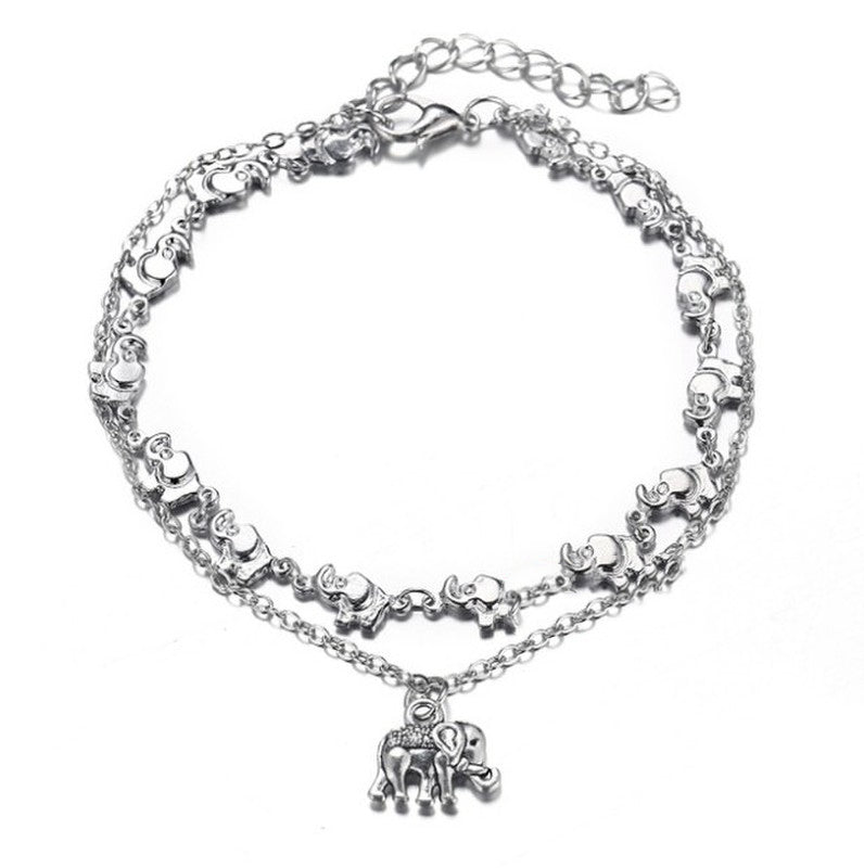 Vintage elephant anklet