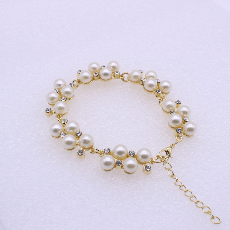 Pearl And Diamond Bracelet