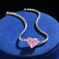 Luxurious Heart-shaped Carbon Diamond Jewelry