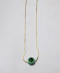 Resin evil eye gold chain necklace neck chain