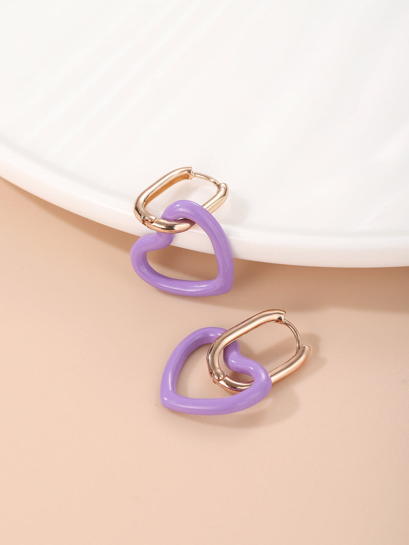 Fashionable Simple Metal Temperament Earrings