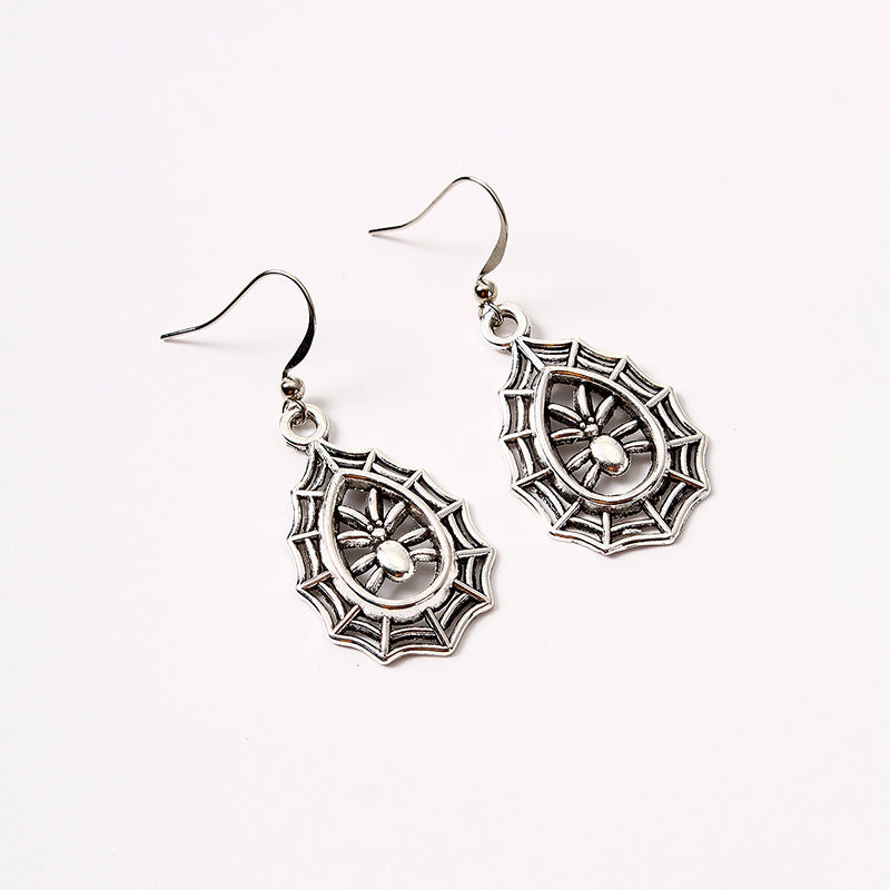 Halloween Ghost Festival Insect Spider Alloy Earrings