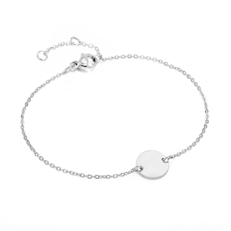 Stainless steel 8 - word bracelet bracelet