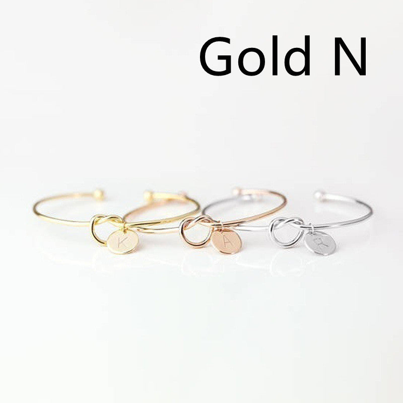 European And American Fashion Dead Knot Letter Bracelet