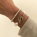 Imitation Temperament Corn Grain Pearl Bracelet Set