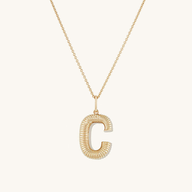 Personalized Simple Letter Necklace Fashion Creative Pattern Gold 26 Letter