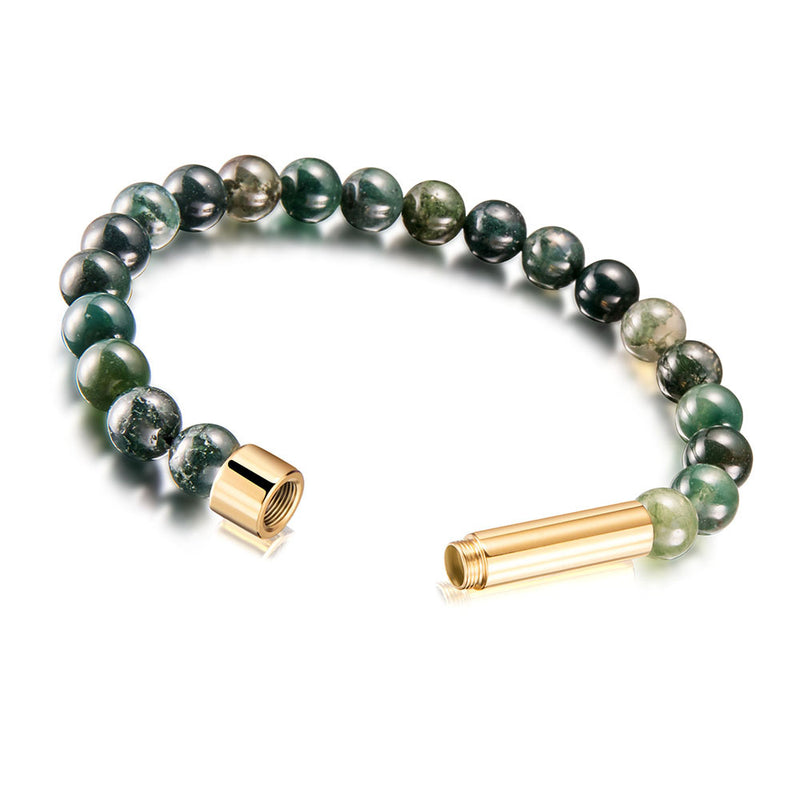 Natural Agate Tiger Eye Crystal Beads Beaded Bracelet