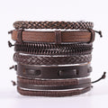 Vintage Men's Leather Bracelet European And American Woven Suit Carrying Strap