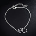 Dog claw heart pendant hollow clavicle chain