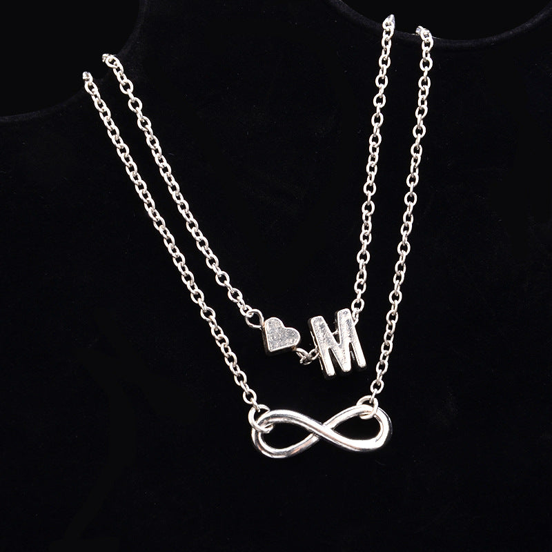 Love 26 letters alloy anklet