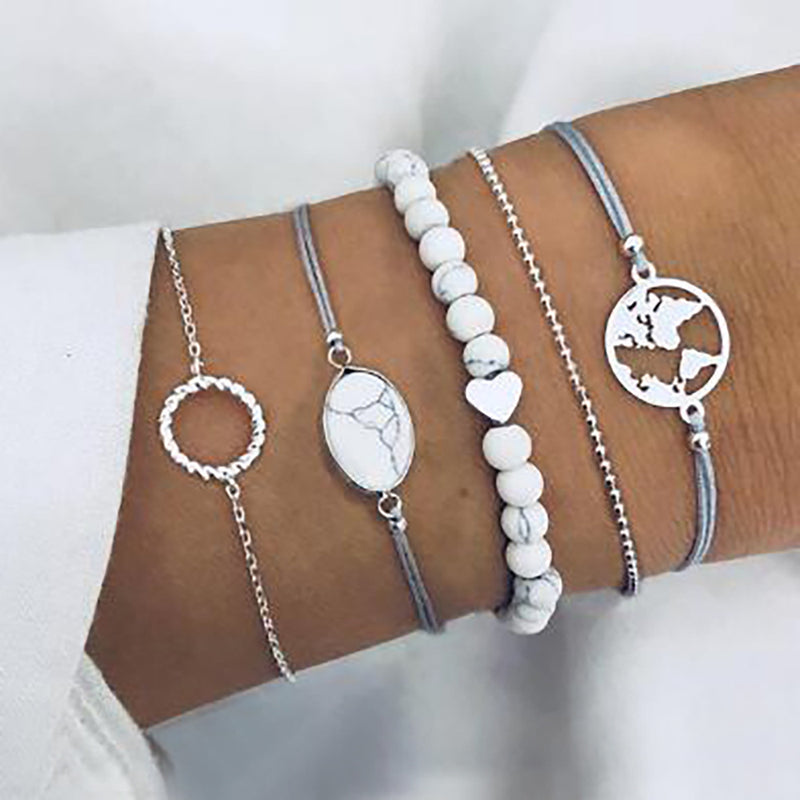 Love beads five-piece bracelet