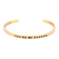 YOU'RE MY PERSON Lettering Bracelet