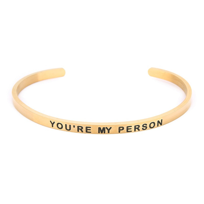 YOU'RE MY PERSON Lettering Bracelet