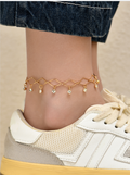 Geometric Trend Retro Anklet Creative Retro Beach Chain Female