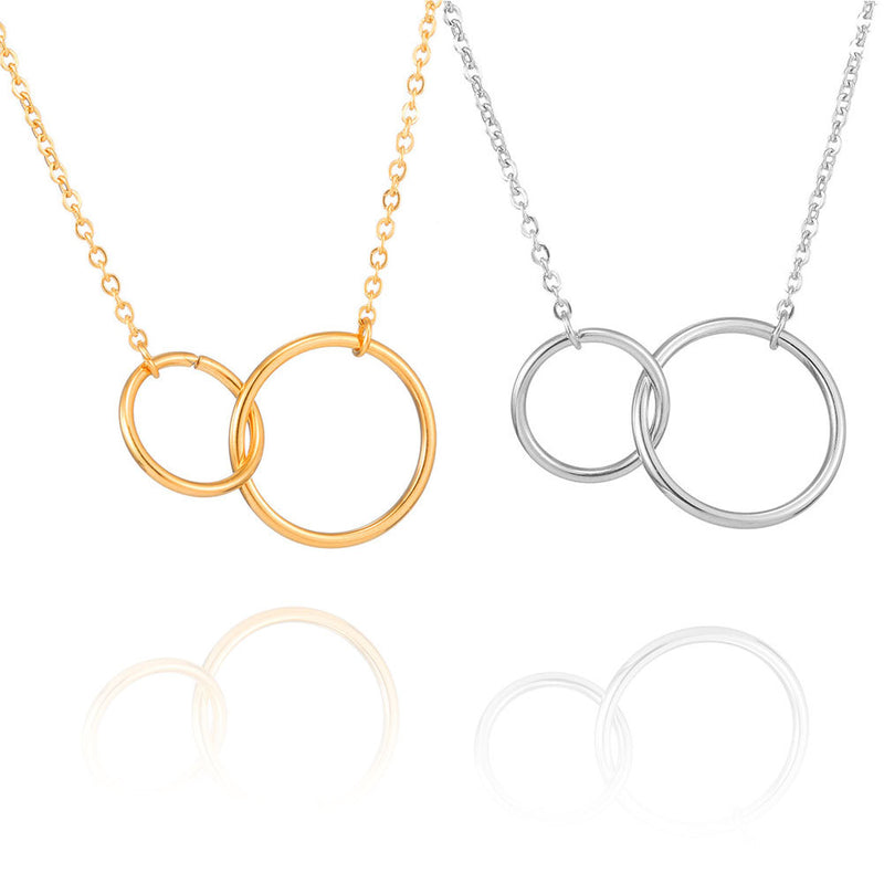 Circular Circle Pendant Necklace Is Simple