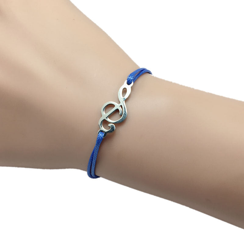 Stainless steel rope bracelet