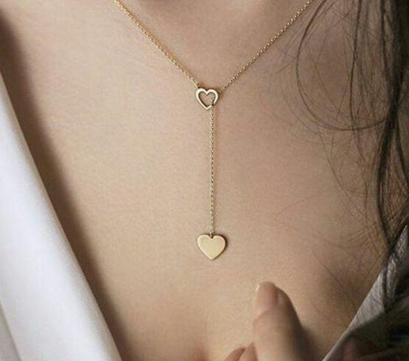 European and American hot sale handmade copper love necklace fashion neck chain