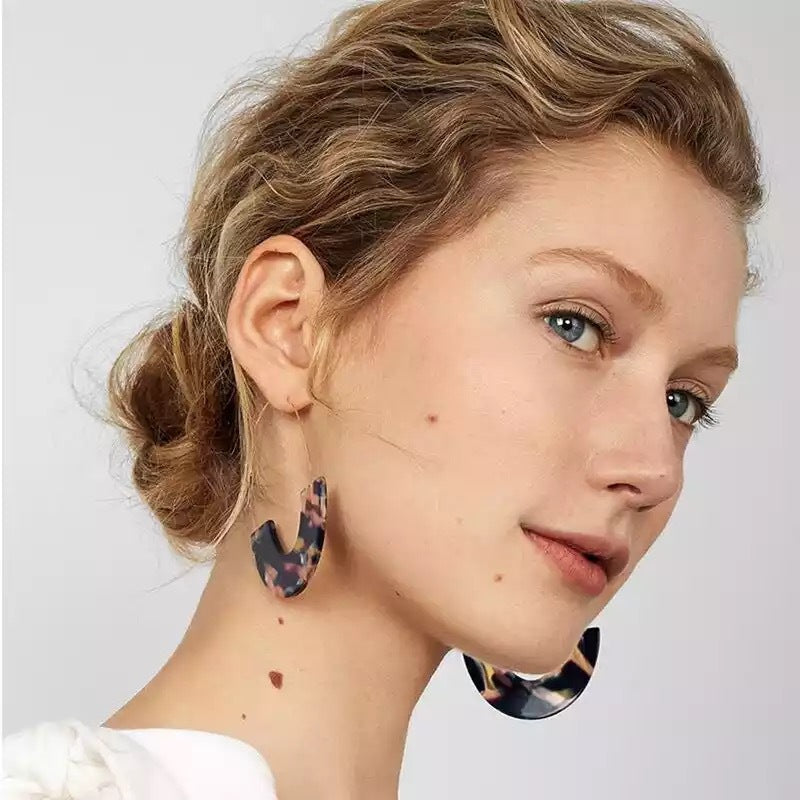 Acrylic Acrylic Stud Earrings
