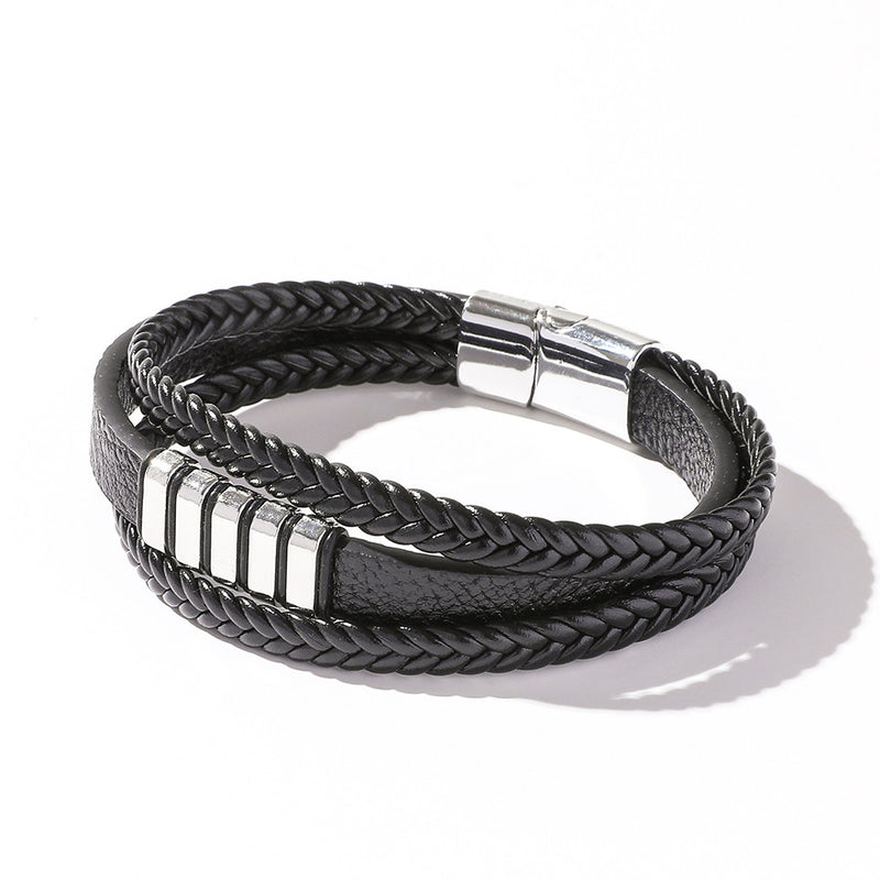 Simple And Fashionable Punk Style Magnetic Multi-layer Bracelet Bracelet