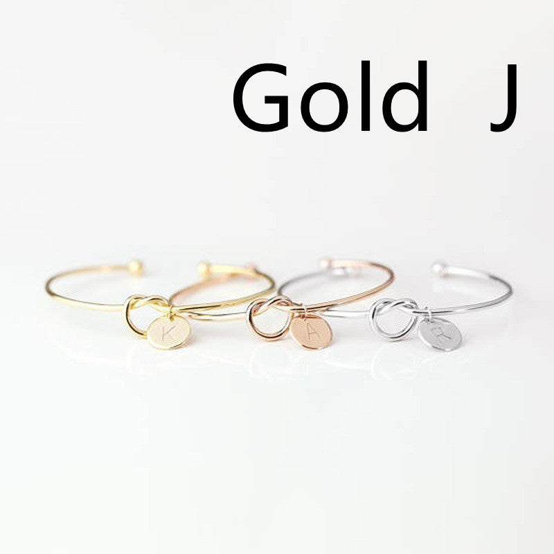 European And American Fashion Dead Knot Letter Bracelet