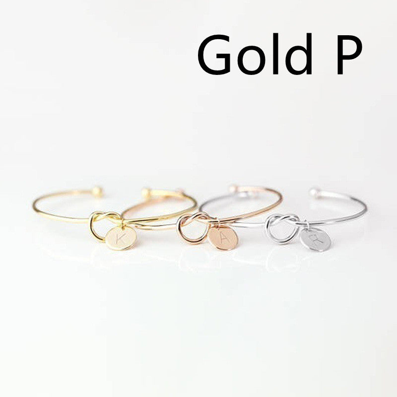 European And American Fashion Dead Knot Letter Bracelet