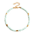 New Golden Rice Bead Beach Anklet Women