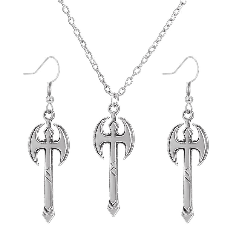 Retro Domineering Metal Axe Clavicle Chain Men And Women