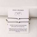 Europe And America Cross Border New Simple Bracelet Creative Retro Heart-shaped Wax Rope Woven Bracelet Band Cardboard