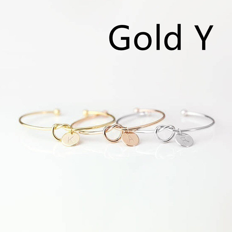 European And American Fashion Dead Knot Letter Bracelet