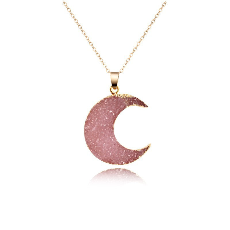 Moon Necklace Sweater Chain Pendant Foreign Trade Necklace