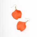 Fashionable Women's Orange Acrylic Earrings Geometric Earrings