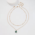 Geometric Simple Retro Double Clavicle Chain