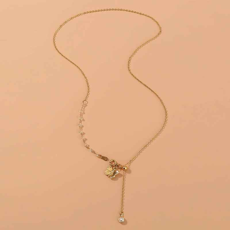 Shortened chain of Collarbone Butterfly Necklace