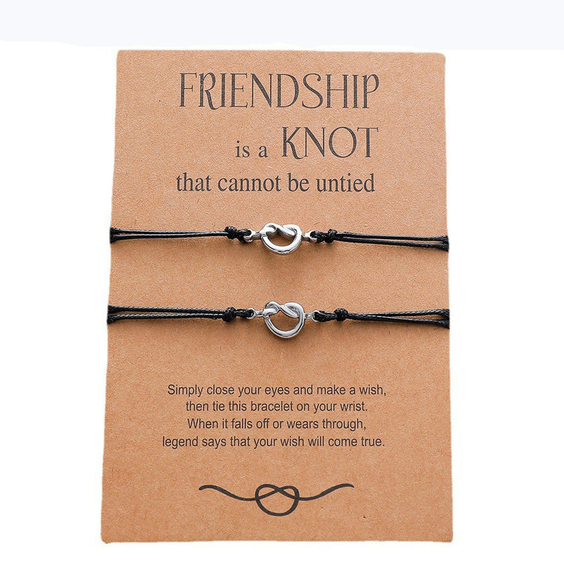 Friendship Is A Knot Card Bracelet