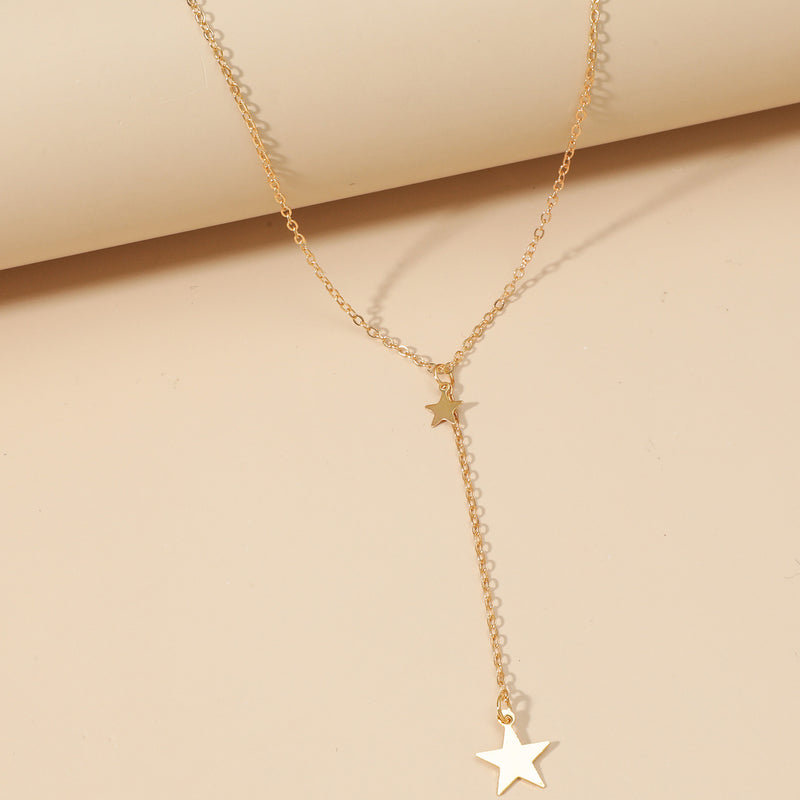 Retro Tassel Star Necklace Ins Cold Wind Simple Temperament