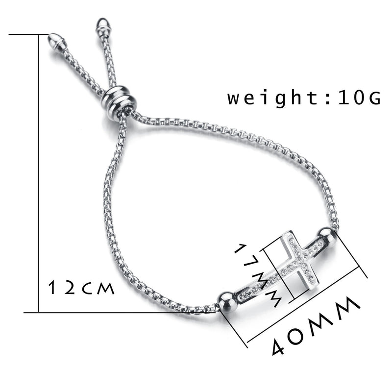 Micro Rhinestone Adjustable Bracelet For Women