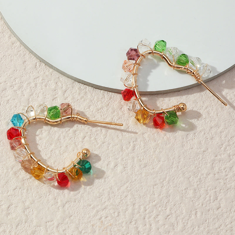 Hand-wound Glass Bead Earrings