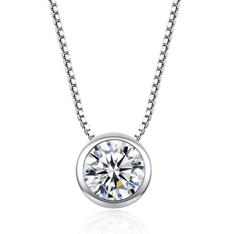 Zircon pendant necklace