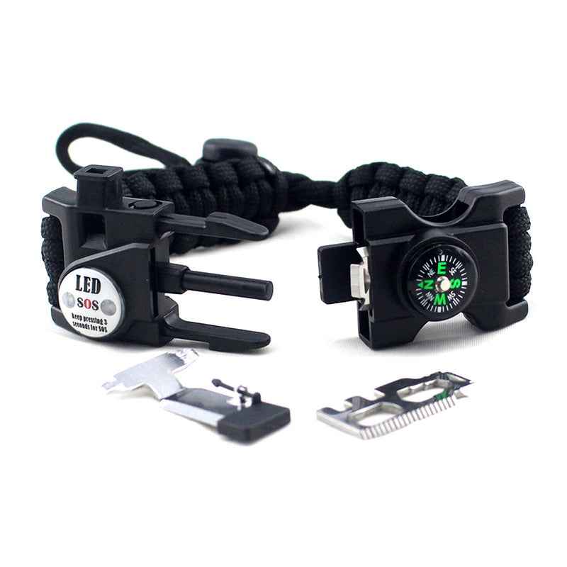 Parachute Cord Braided Adjustable Survival Bracelet